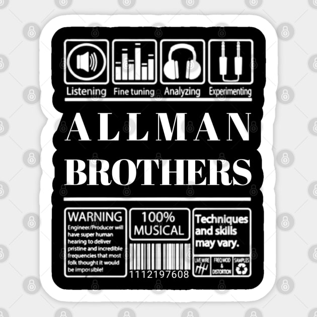 Allman brothers Sticker by Scom